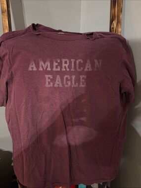 American Eagle Outfitters Wine Graphic Short-Sleeve Tee